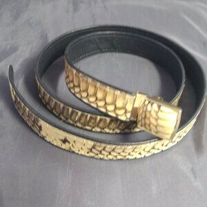 ❤️DIAMOND PYTHON SNAKESKIN Belt Custom Made 36-44